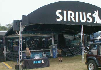 Southern Rock band doing live satellite radio broadcast