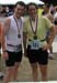 ChicagoTriathlon2004U_TamAndSteveMedalsAndNumbers
